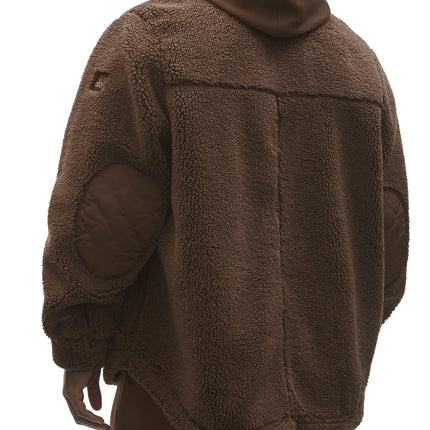 alo Men's Sherpa Edge Shacket Java Brown