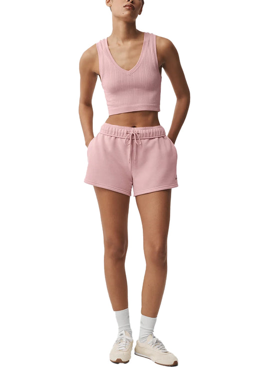 alo Women's Seamless Pointelle Tank Vintage Pink