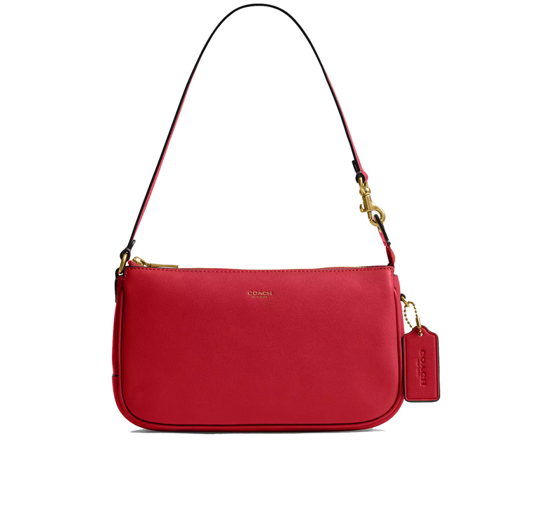 Coach Women's Plaza Bag Brass/Scarlet