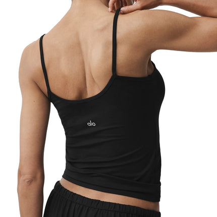 alo Women's Alosoft Finesse Cami Tank Black