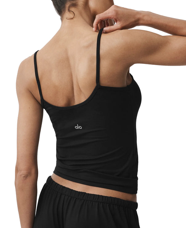 alo Women's Alosoft Finesse Cami Tank Black