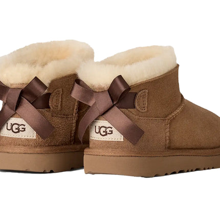UGG Big Kids' Ultra Mini Bailey Bow Chestnut