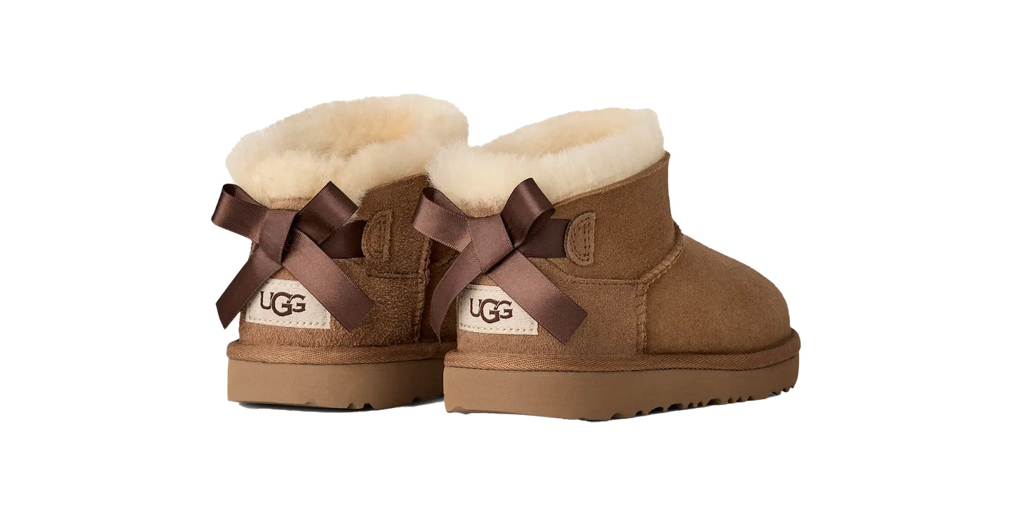 UGG Big Kids' Ultra Mini Bailey Bow Chestnut