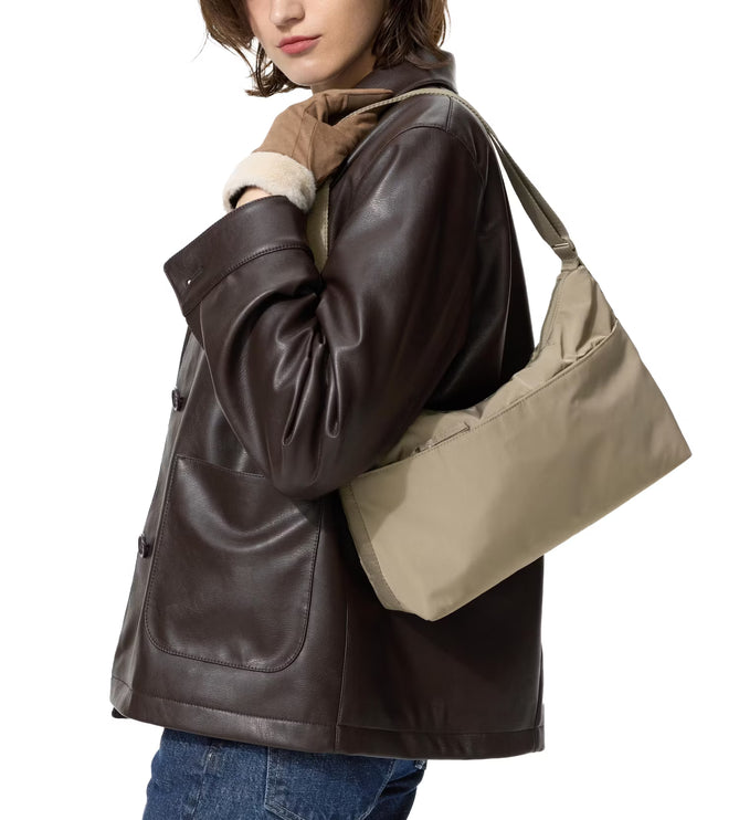 Uniqlo Unisex 2 Way One Handle Bag 59 Dark Green