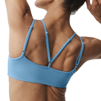 alo Women's Airbrush Aura Bra California Blue
