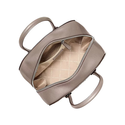 Michael Kors Women's Ashton Medium Satchel Bag Mushroom/Silver