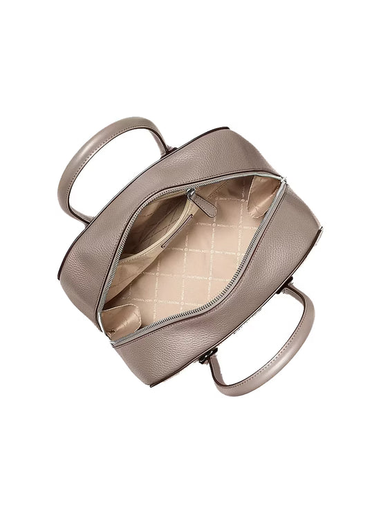 Michael Kors Women's Ashton Medium Satchel Bag Mushroom/Silver