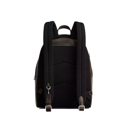 Coach Women's Taylor Small Backpack In Loved Leather Silver/Black Brown
