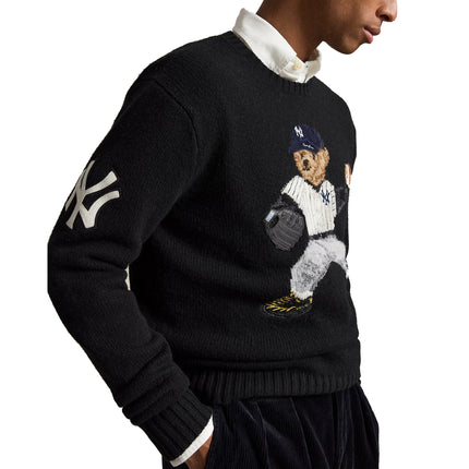 Polo Ralph Lauren Men's Polo Ralph Lauren Yankees Bear Sweater Polo Black Multi