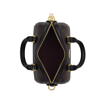 Coach Women's Mini Rowan Crossbody Bag In Signature Canvas Gold/Walnut/Black