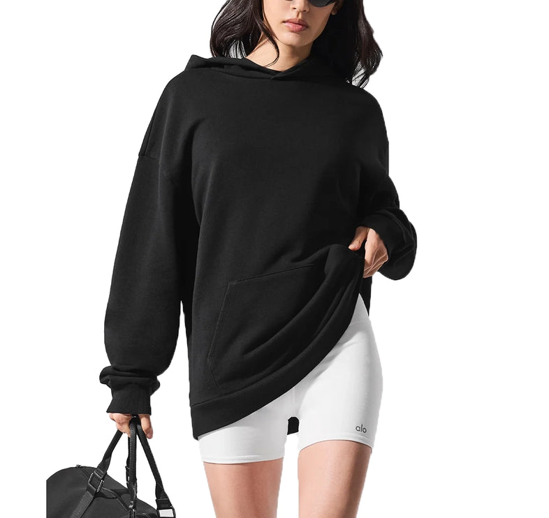 alo Women's Chill Hoodie Black