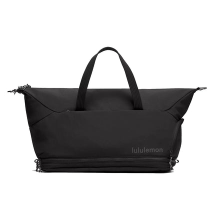 lululemon Unisex 3-in-1 Gym Duffle Bag 30L Black/Traverse Grey