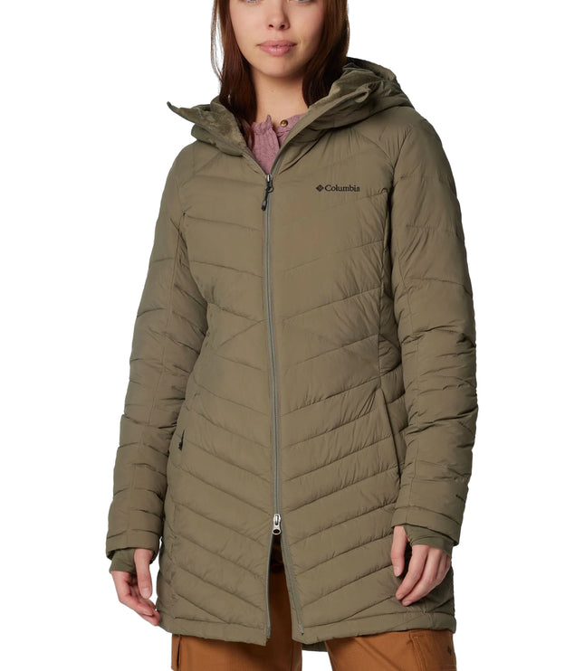 Columbia Women's Joy Peak II Mid Hooded Jacket Stone Green