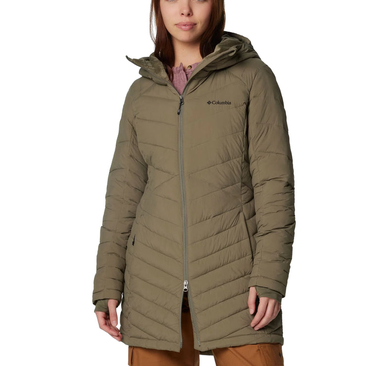 Columbia Women's Joy Peak II Mid Hooded Jacket Stone Green