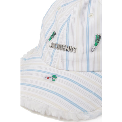 Jacquemus Unisex The Artichaut Baseball Cap Jacquard Classic Stripes