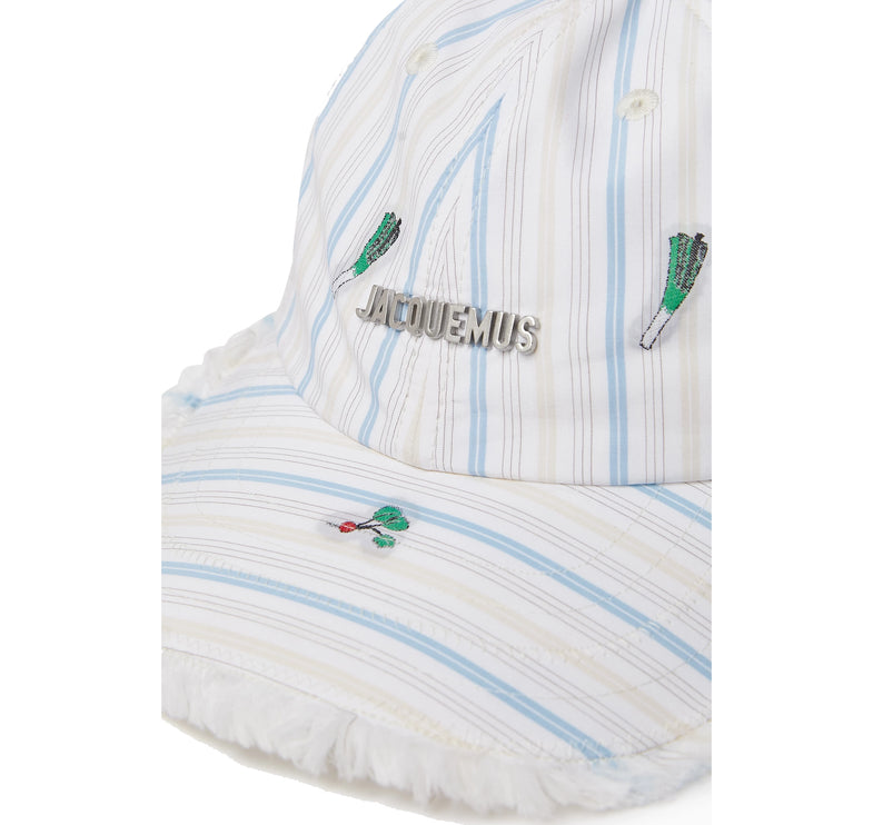 Jacquemus Unisex The Artichaut Baseball Cap Jacquard Classic Stripes