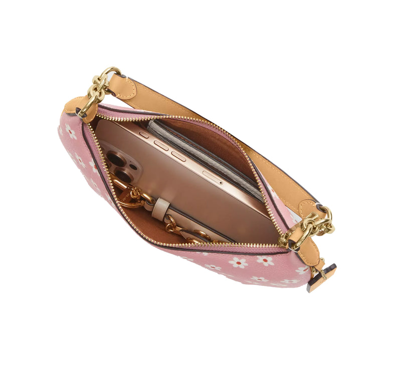 Coach Women's Mini Payton Bag With Floral Print Gold/Pink Multi