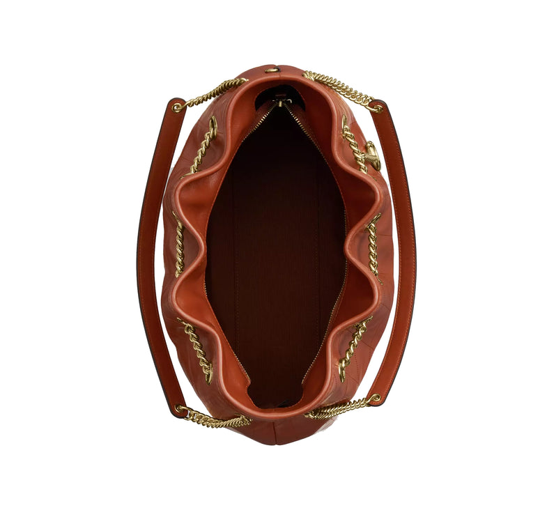 Coach Women's Evelyn Shoulder Bag Gold/Cinnamon