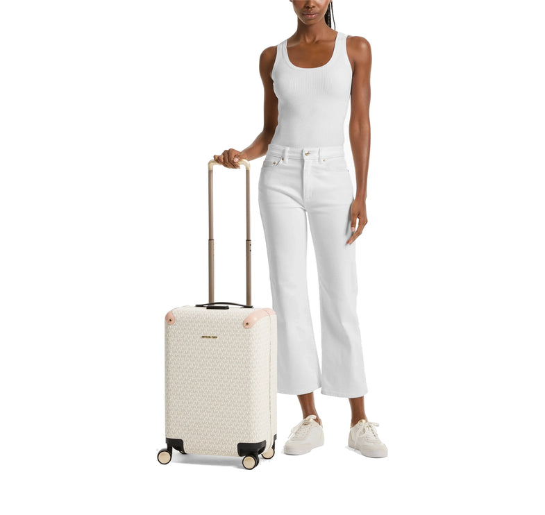 Michael Kors Logo Suitcase Vanilla/Soft Pink
