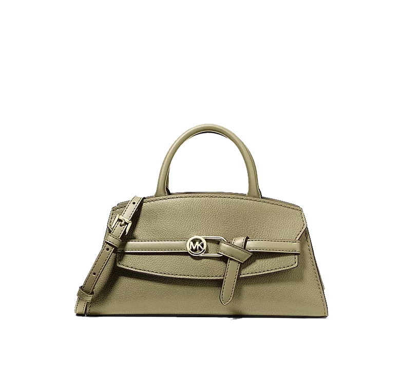 Michael Kors Women's Greta Small Leather Convertible Crossbody Bag Oregano