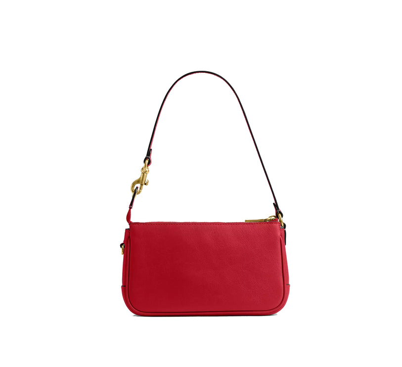Coach Women's Plaza Bag 18 Brass/Scarlet