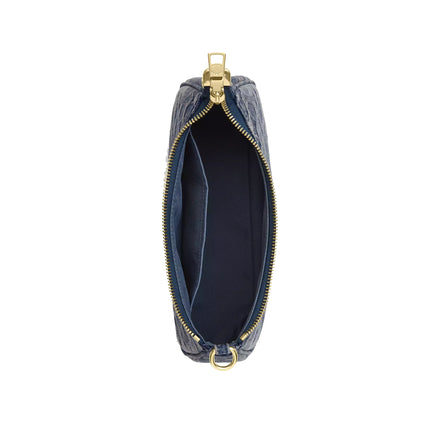 Coach Women's Teri Shoulder Bag In Signature Regenerative Cotton Denim Gold/Denim