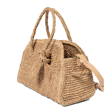 Jacquemus Women's The Small Raffia Turismo Beige