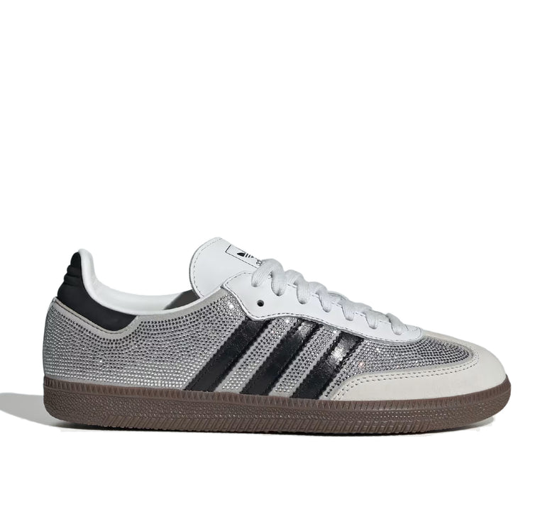 Adidas Samba OG Crystal Shoes Crystal White/Core White/Silver Metallic IH9055