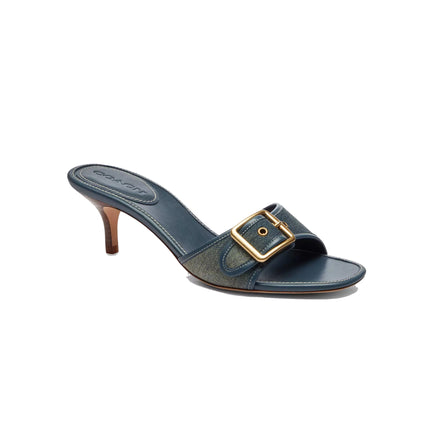Coach Women's Margot Sandal In Loved Denim Dark Indigo