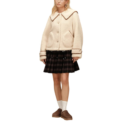 UGG Women's Nikia Collared Jacket Cream