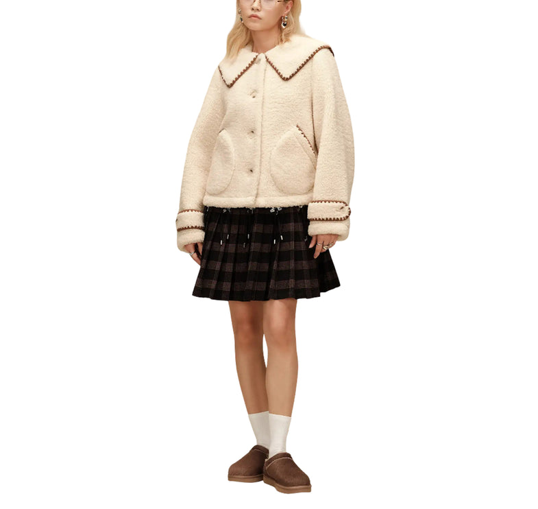 UGG Women's Nikia Collared Jacket Cream