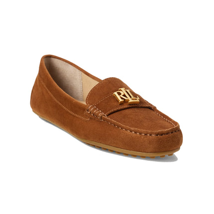 Polo Ralph Lauren Women's Barnsbury Suede Loafer Lauren Tan