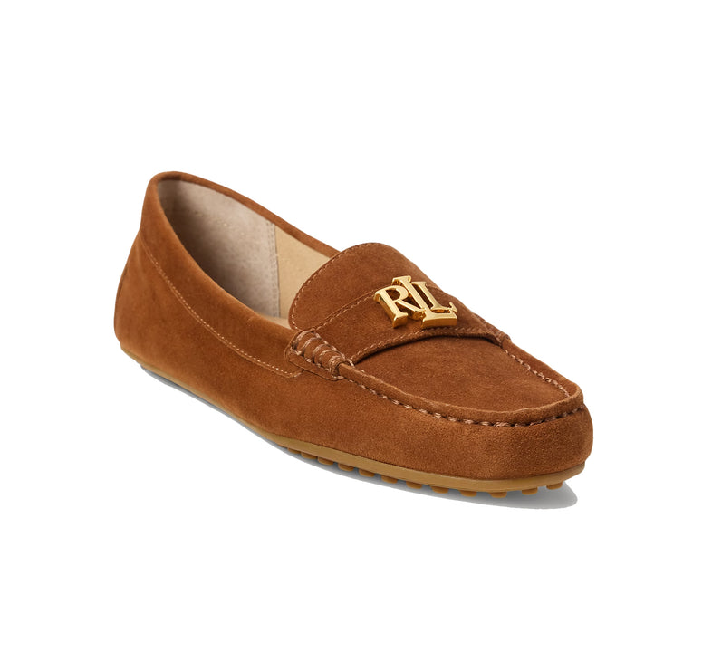 Polo Ralph Lauren Women's Barnsbury Suede Loafer Lauren Tan