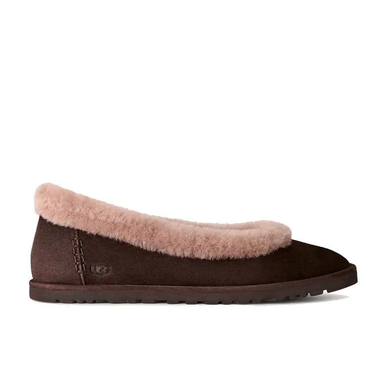 UGG Women's Zora Ballet Flat Dusted Cocoa