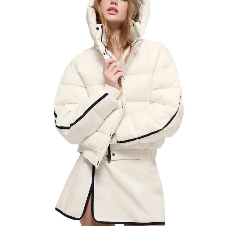 alo Women's Aspen Love Puffer Jacket Ivory