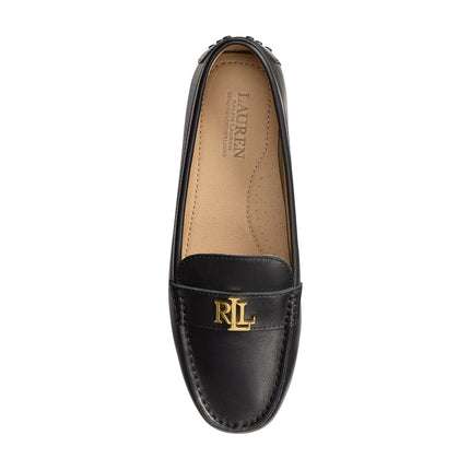 Polo Ralph Lauren Women's Barnsbury Leather Driver Black