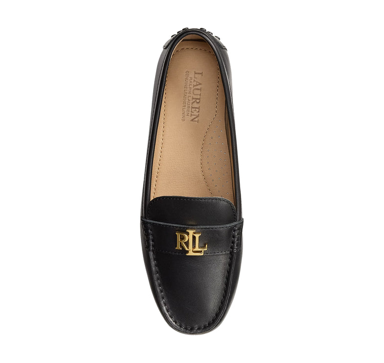Polo Ralph Lauren Women's Barnsbury Leather Driver Black