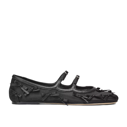 Marc Jacobs Women's The Bow Mesh Kiki Ballerina Black