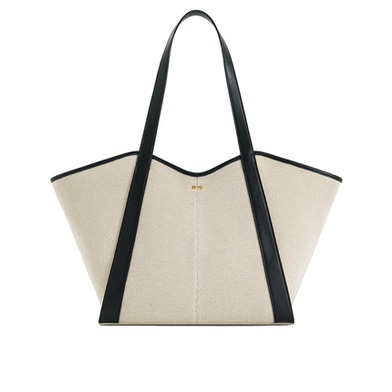 JW PEI Women's Kiana Large Capacity Tote Bag - Black Canvas