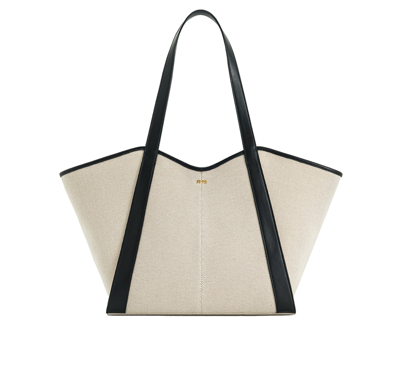 JW PEI Women's Kiana Large Capacity Tote Bag - Black Canvas