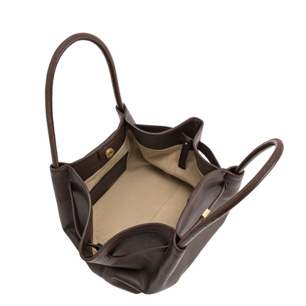 JW PEI Women's Hana Medium Tote Bag Dark Brown