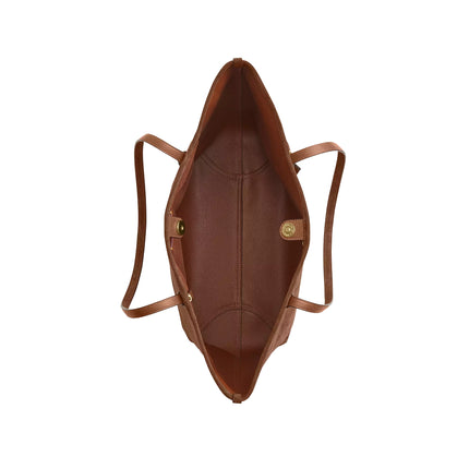 Coach Women's City Tote Bag Suede/Gold/Warm Brown