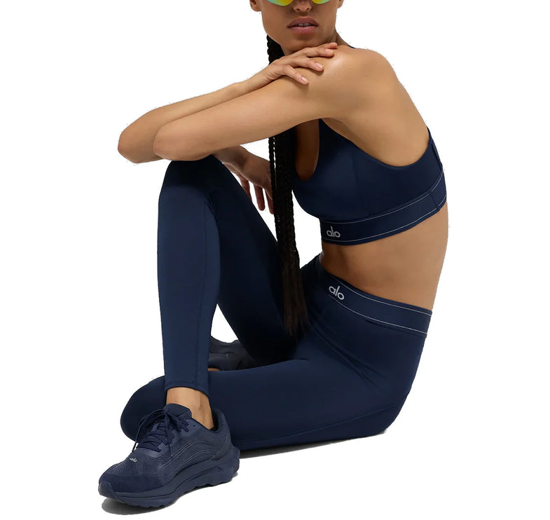 alo Women's Airlift High-Waist Suit Up Legging Navy/Navy