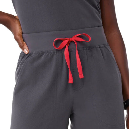 FIGS Women's High Waisted Isabel Wide Leg Scrub Pants Charcoal