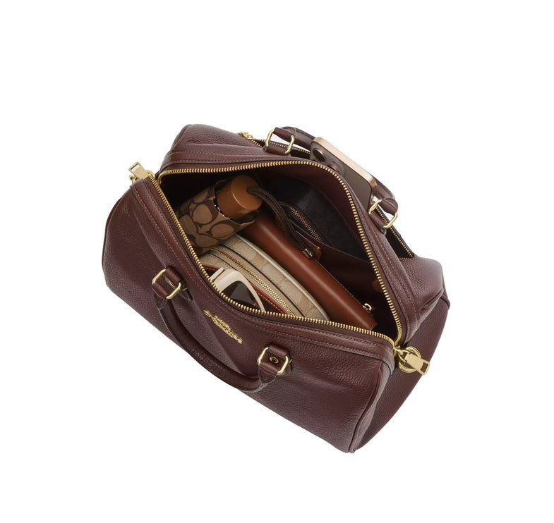Coach Women's Rowan Large Satchel Bag Gold/Maple