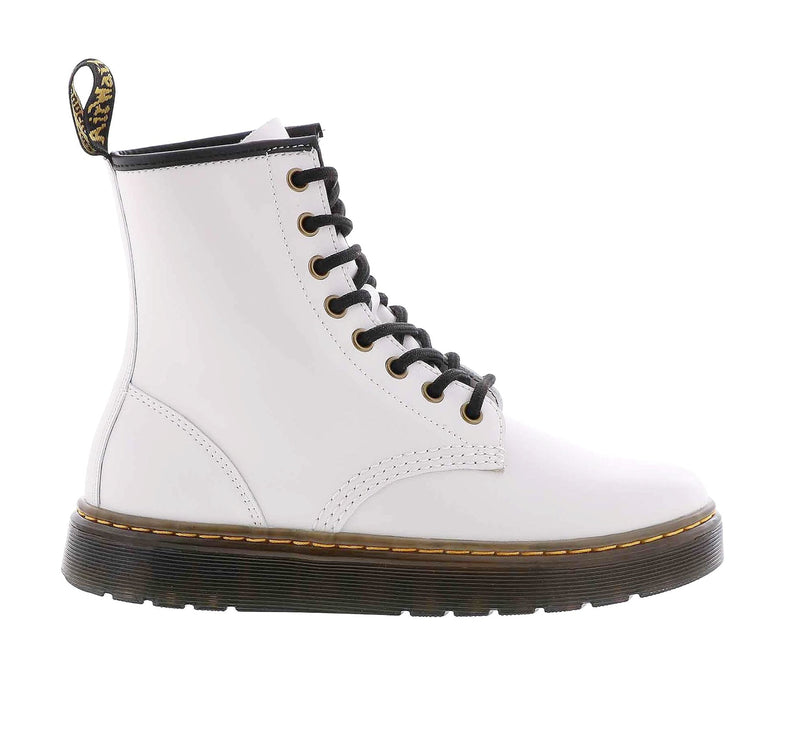 Dr. Martens Unisex Zavala Leather Boots White