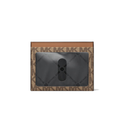 Michael Kors Men's Cooper Signature Logo Card Case Camel