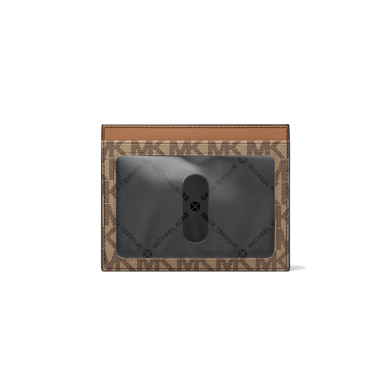 Michael Kors Men's Cooper Signature Logo Card Case Camel