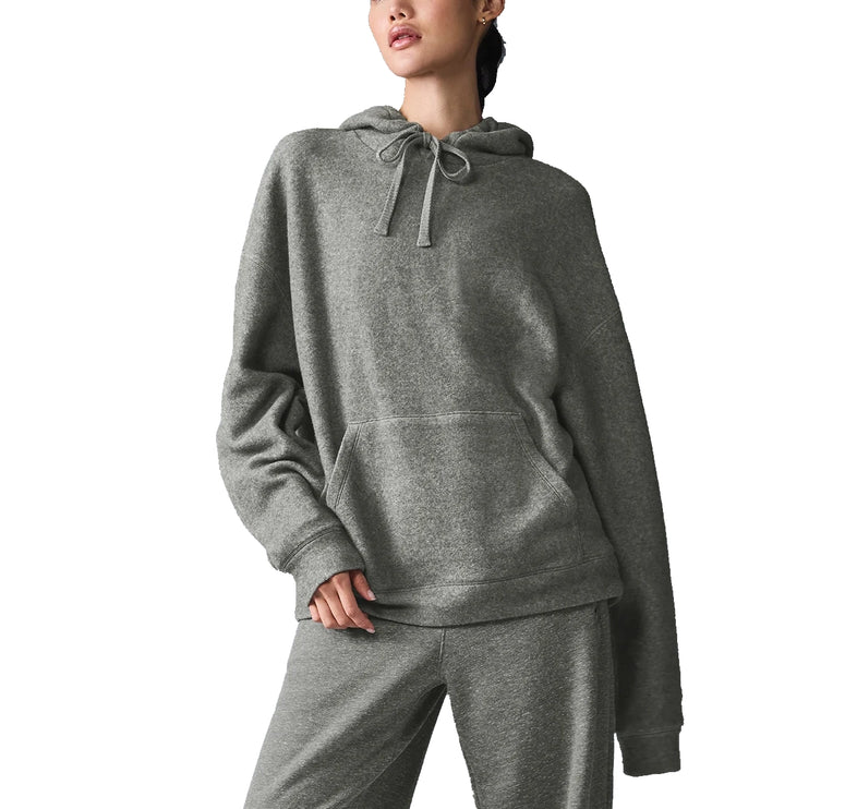 alo Women's Triumph Restore Hoodie Grey Triblend