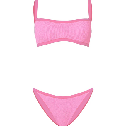 HUNZA G Women's Tyler Bikini Tonal Bubblegum